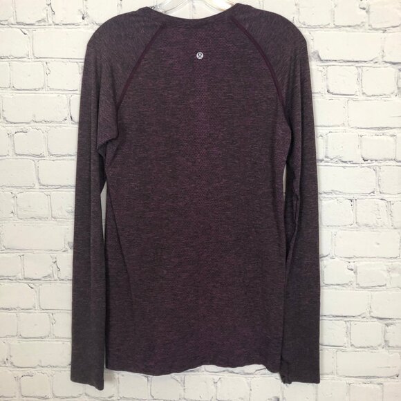 Lululemon Purple Swiftly Tech Long Sleeve Crew Size 10 - Picture 3 of 5
